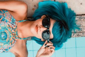 green hair