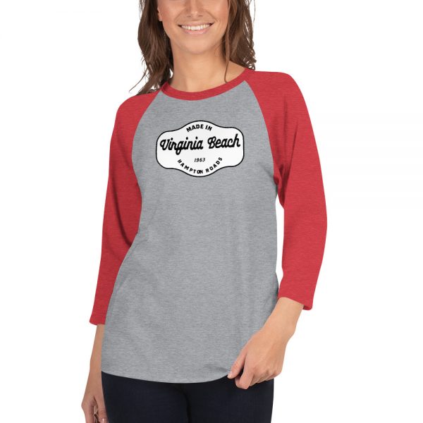 Virginia Beach 3/4 sleeve raglan shirt - Image 3