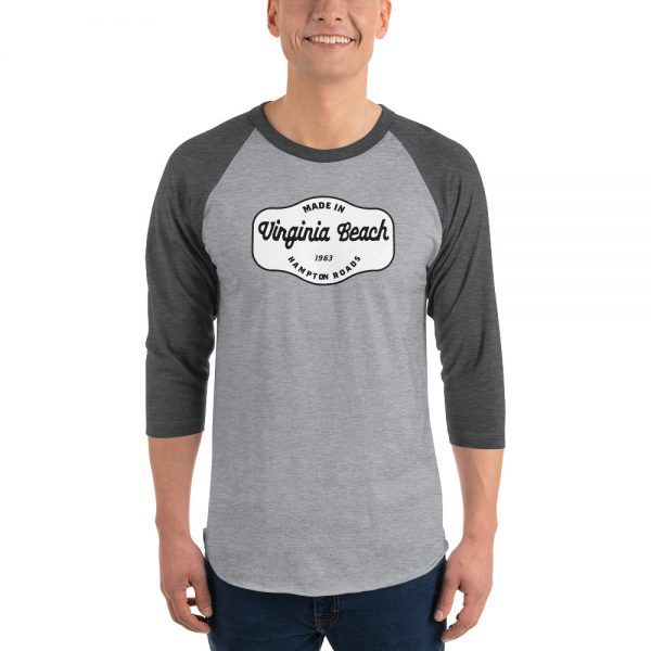 Virginia Beach 3/4 sleeve raglan shirt