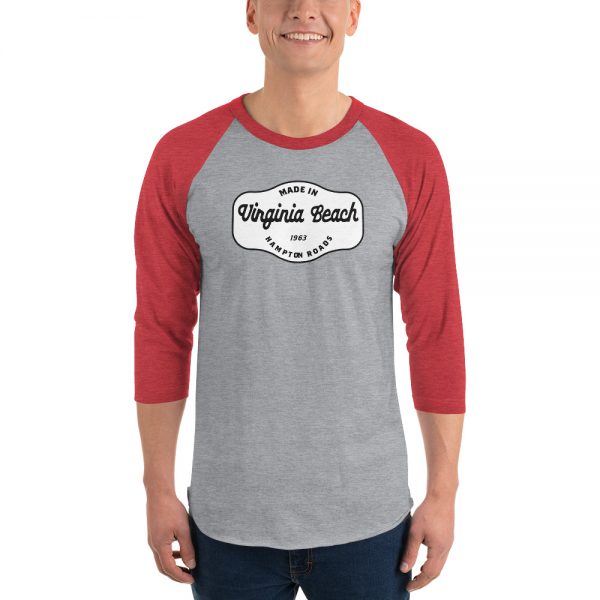 Virginia Beach 3/4 sleeve raglan shirt - Image 9