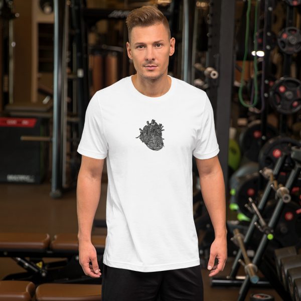 Heart Short-Sleeve Unisex T-Shirt 2 - Image 3